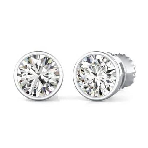 Brincos de diamante feminino de ouro branco 2.40 quilates - harrychadent.pt