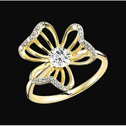 Anel floral exclusivo com diamantes floridos com joias de 1,86 quilates Anel de aniversário - harrychadent.pt