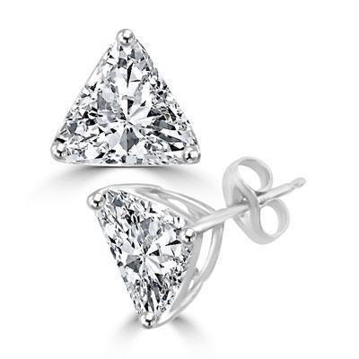 Lindo diamante com lapidação brilhante 2 quilates brinco feminino ouro branco - harrychadent.pt
