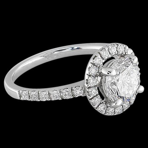 Aliança Halo Diamond em ouro branco 1.50 ct. - harrychadent.pt