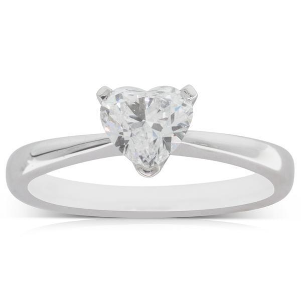 Formato de Coração Anel Solitário de Diamante de 1.75 quilates em ouro branco 14K - harrychadent.pt