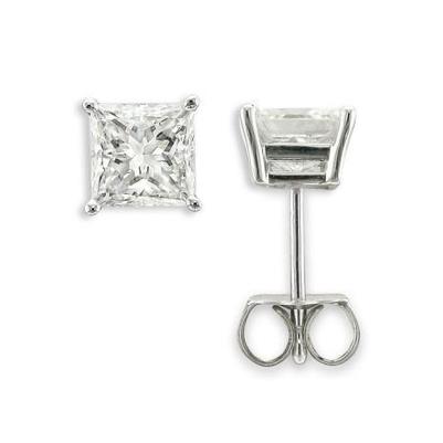 Princesa Cut 4.50 quilates Diamantes Lady Studs Brincos Ouro - harrychadent.pt