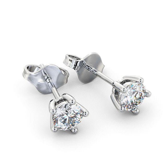 Conjunto de pontas de 2.00 quilates de diamante com corte redondo e brincos de ouro 14K - harrychadent.pt