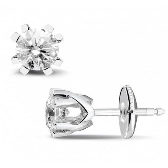 Orecchini a bottone da donna con diamanti a taglio rotondo scintillanti da 3.20 ct - harrychadent.pt