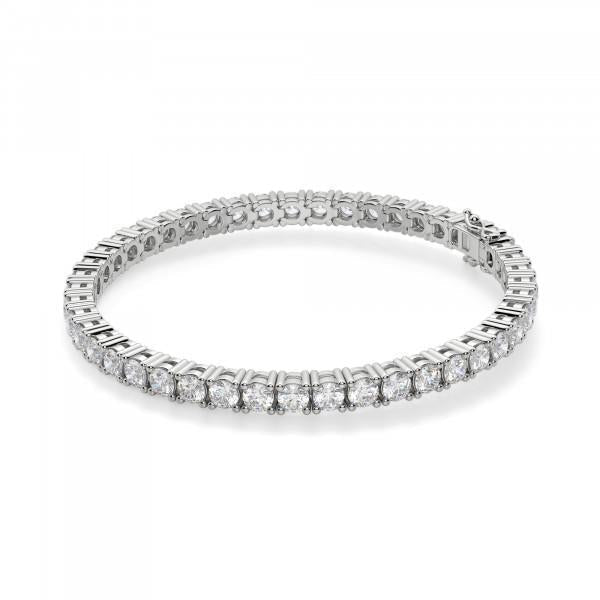 Bracelete de tênis redondo de 8.10 quilates de diamantes em ouro branco - harrychadent.pt