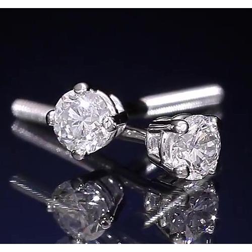 Brinco em forma de cesta de diamante redondo com pregos de 1.30 quilates - harrychadent.pt