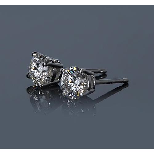 Conjunto de cesta de diamante redondo com cesta de 1.50 quilates e ouro branco 14K - harrychadent.pt