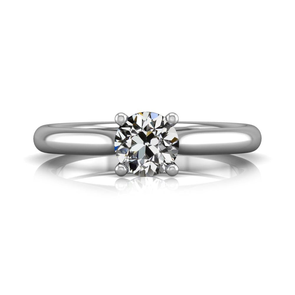 Anel de diamante redondo com corte de mina antiga de ouro 14K 1.50 quilates - harrychadent.pt