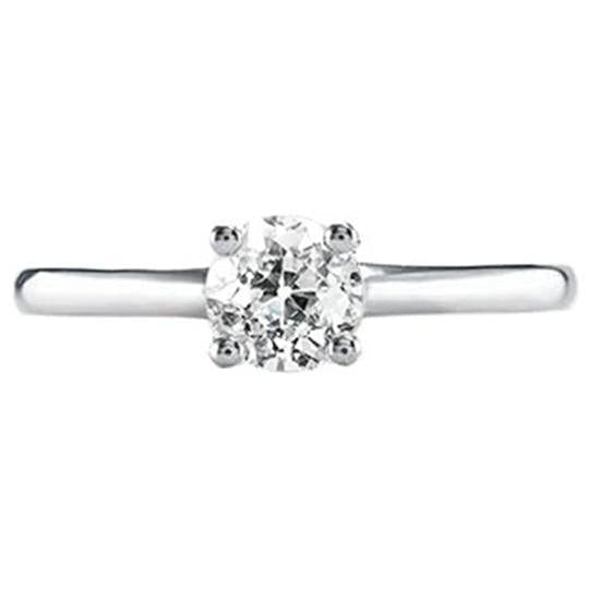 Anel Solitaire Redondo Jóia de diamante com corte de mina antiga 1 quilate - harrychadent.pt