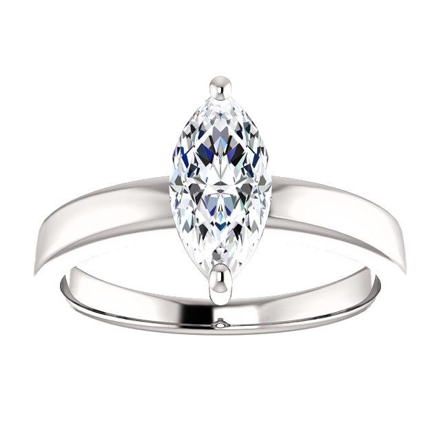 Anel Solitário de Diamante Corte Marquise 2.50 quilates ouro branco - harrychadent.pt