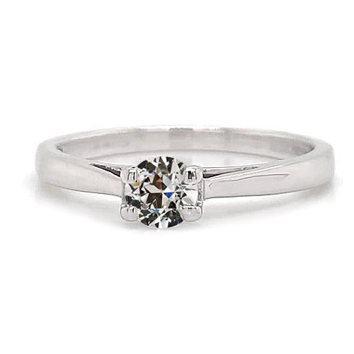 Anel de noivado Solitaire Old Miner Diamond Tapered Shank 1 Quilate - harrychadent.pt