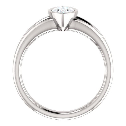 Solitaire Marquise Diamond Ring 3 Quilates Bezel Split Shank Joias - harrychadent.pt