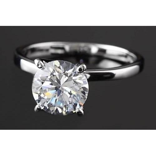 Solitaire Round Diamond Ring 2 quilates - harrychadent.pt