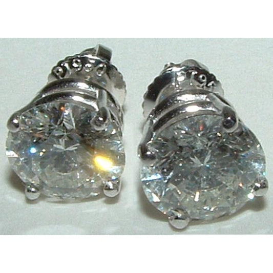 Solitaires Diamond Stud Earrings 4.02 quilates novos - harrychadent.pt