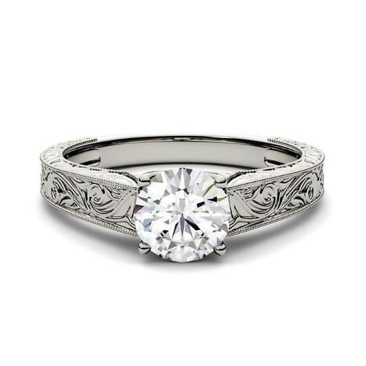 Sparkling Solitaire 2.75 Ct Diamond Estilo Antigo Anel de Aniversário - harrychadent.pt