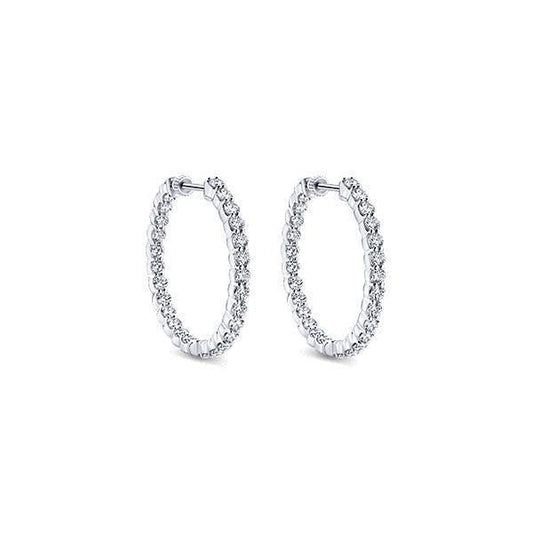 Brinco de argola feminino de diamante redondo lindo de ouro 2,70 ct - harrychadent.pt