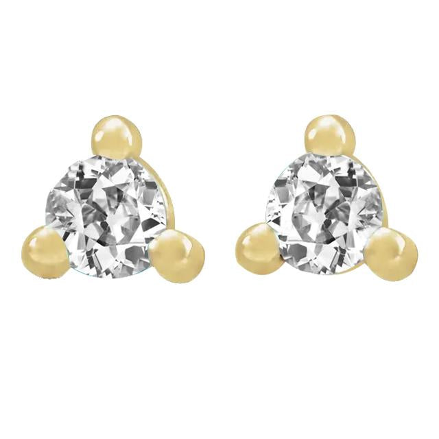 Conjunto de 3 pinos de diamante em ouro amarelo 4 quilates redondos de mineiros antigos - harrychadent.pt