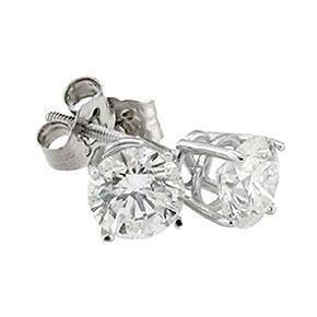 Brinco de diamante redondo de 0.50 quilates - harrychadent.pt