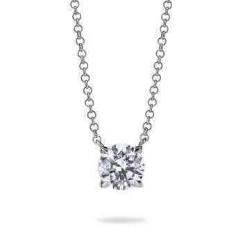 Pingente de colar de diamante em formato redondo de 0.75 quilates - harrychadent.pt