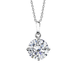 1 Carat G VS1 Solitaire Diamond Necklace Pendant White Gold 14K New