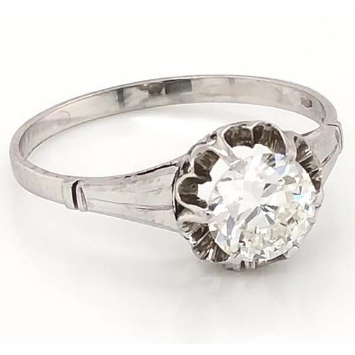 1 quilate solitário anel de diamante feminino joias de ouro branco 14k novo - harrychadent.pt