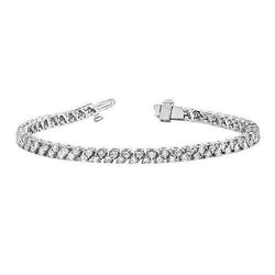 10 Ct White Round Diamond Tennis Bracelet Solid Gold 14K Jewelry