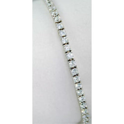10.10 Carats Diamond Tennis Bracelet WG Jewelry Round Cut