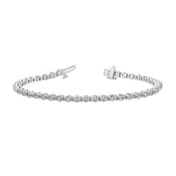 10.50 Ct. Round Cut Diamonds Tennis Bracelet White Gold 14K Jewelry