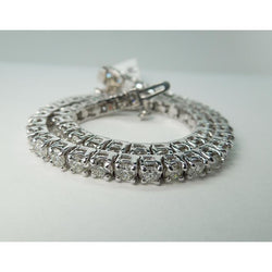11 Carats Diamond Tennis Bracelet White Gold 14K