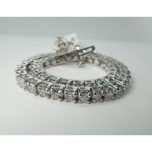 Pulseira de tênis de diamante de 11 quilates em ouro branco 14K - harrychadent.pt
