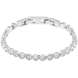 14K WG 5.60 Carats Bezel Set Round Cut Diamonds Tennis Bracelet