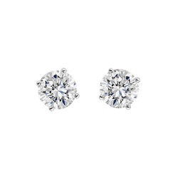 14K White Gold 2.00 Carats Diamonds Ladies Studs Earrings New