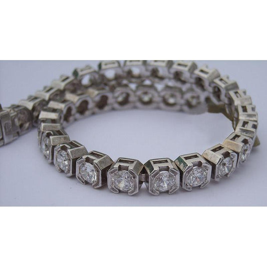 Nova pulseira de tênis de 15 quilates x diamante meia moldura - harrychadent.pt