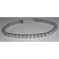 16.72 Ct. Diamond Tennis Bracelet Jewelry White Gold 14K