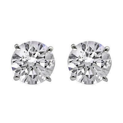 Brinco de diamante com corte redondo de 1.3 ct - harrychadent.pt