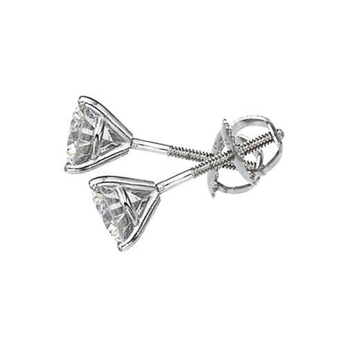 1.50 quilates E Vvs1 Martini Style Studs de diamante Brincos de diamante - harrychadent.pt