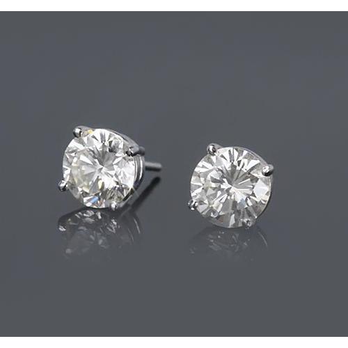 Brinco de diamante redondo de 1.50 quilates - harrychadent.pt