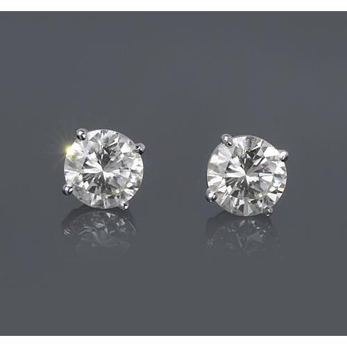 Brinco de diamante redondo de 1.50 quilates - harrychadent.pt