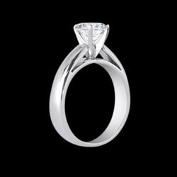 1.50 Carats Round Solitaire Cathedral Setting Diamond Ring