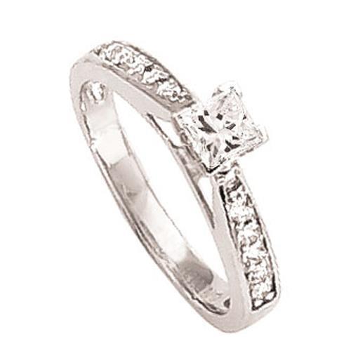 Novo anel de diamante de 1.50 ct joias com corte de princesa - harrychadent.pt