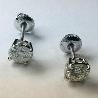 Brincos de diamante redondo de 1.60 quilates - harrychadent.pt