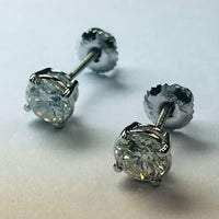 Brincos de diamante redondo de 1.60 quilates - harrychadent.pt