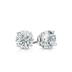 1ct Diamond Solitaire Earrings Studs