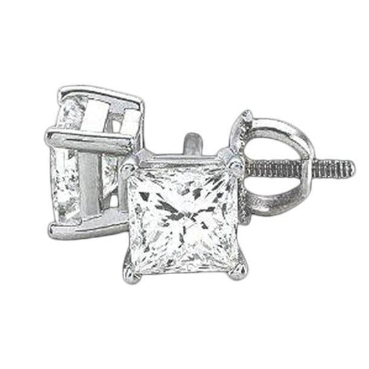 Par de Brinco Princesa Diamante 2 Quilates Dourado - harrychadent.pt