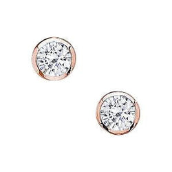 2 Carat Yard Diamonds Earrings Rose Gold Diamond By Yards Stud Earring