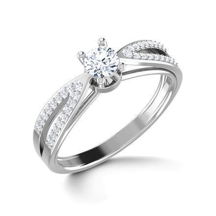 Solitaire Ring With Accent