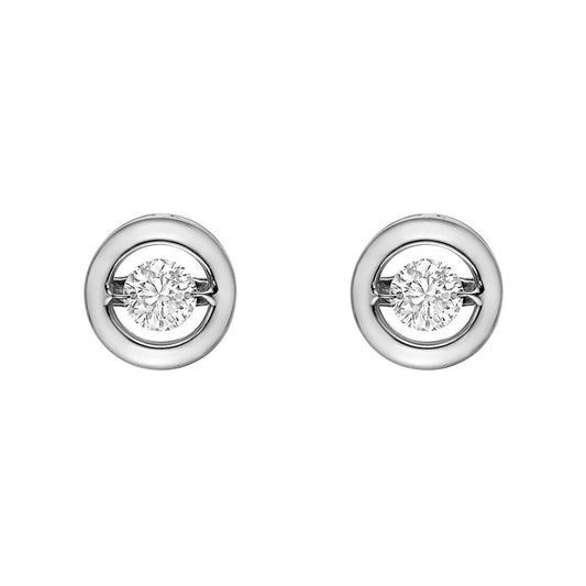 Brinco de 2 quilates em forma de círculo com diamantes de corte redondo - harrychadent.pt
