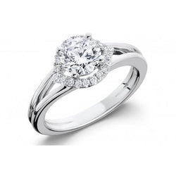 2 Carats Diamonds Wedding Halo Ring Jewelry