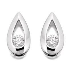 2 Ct Round Cut Diamonds Stud Earrings New White Gold Sparkling