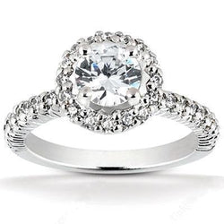2 Ct. Diamond Halo Wedding Ring Jewelry